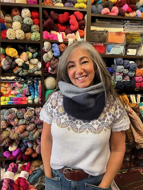 Tri Color Cashmere Cowl