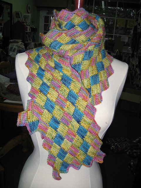 Entrelac Koigu Scarf