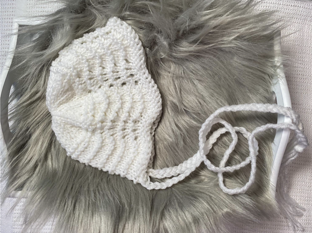 Fan and Feather Bonnet