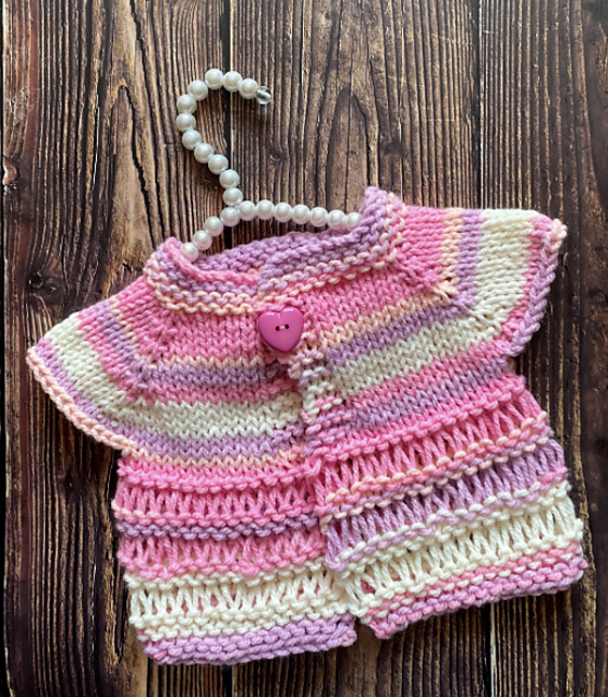 Drop Stitch Chunky Baby Jacket