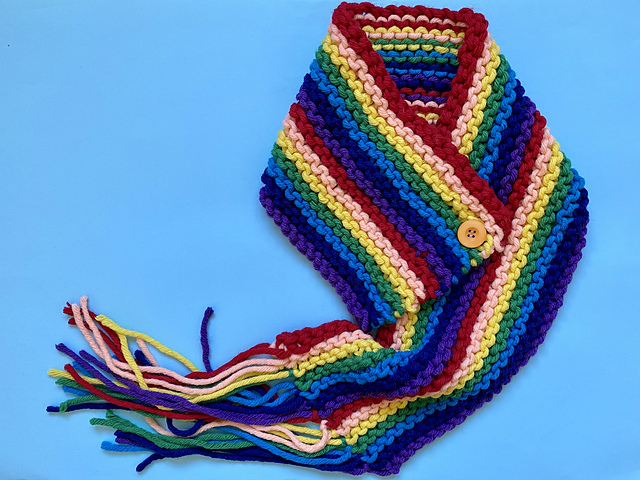 Super Chunky Rainbow Scarf