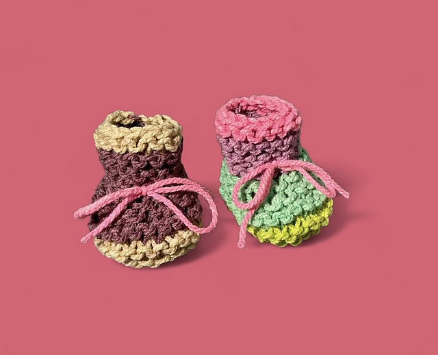 Easy Chunky Baby Booties