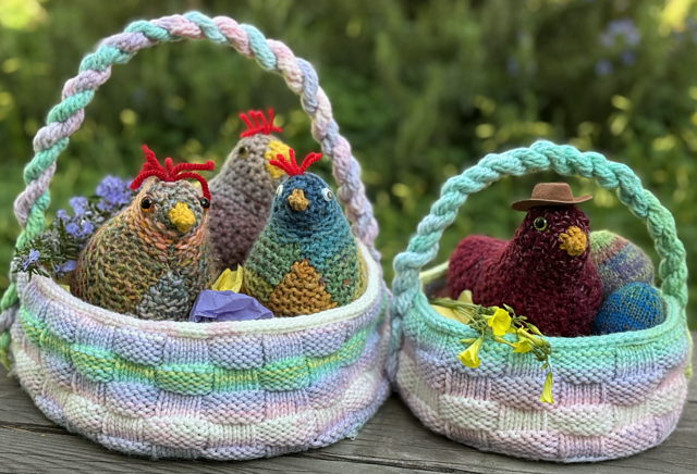 Emotional Support Chicken® Basket and Eggs