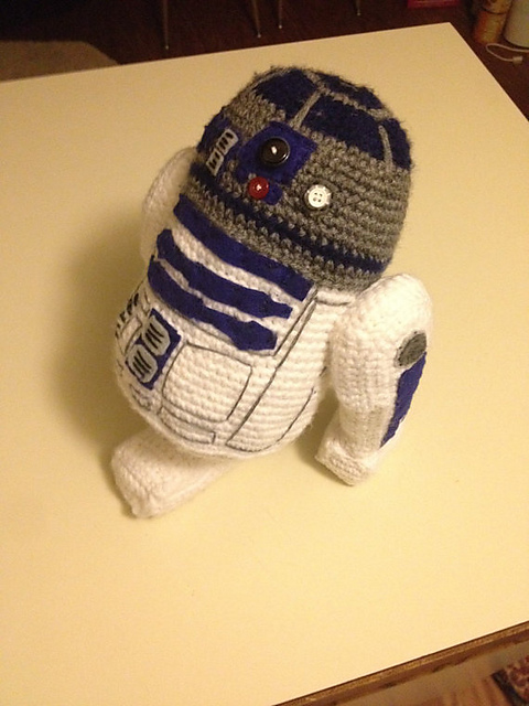 R2D2 inspired plush droid