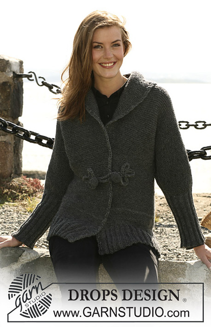 104-32 Jacket with Rib and shawl collar