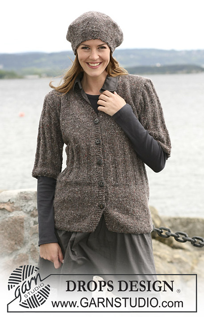 103-15 Knitted jacket and matching beret