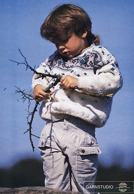 s3-4 Jumper with leaf pattern