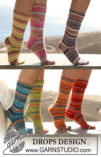 106-23 Basic socks with two different heels