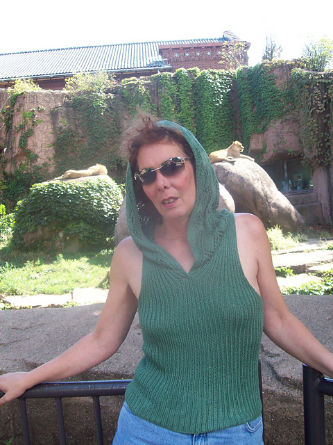 Lincoln Park- Lace Hooded Tank Top