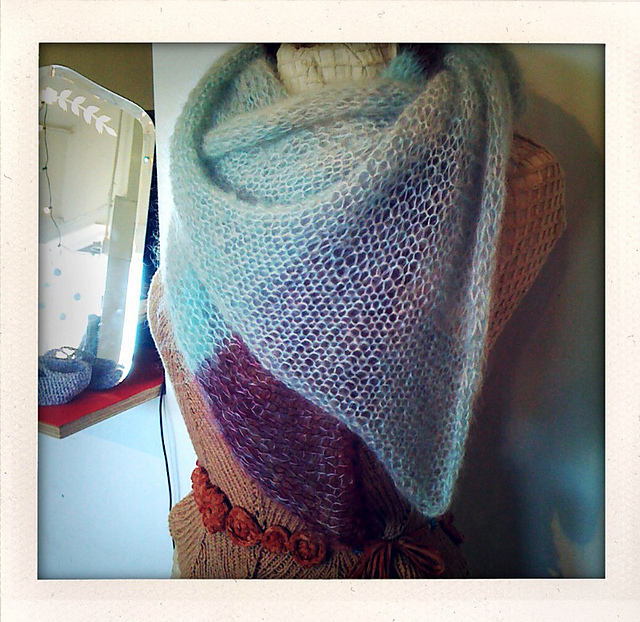 Dip-Dyed Convertible Scarf