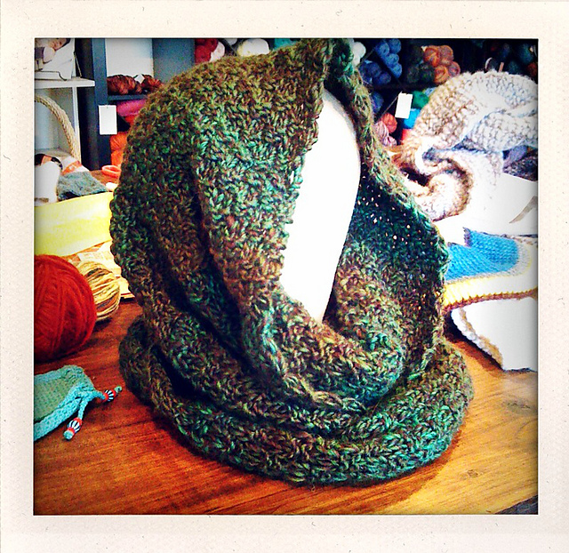 Moss Stitch Cowl