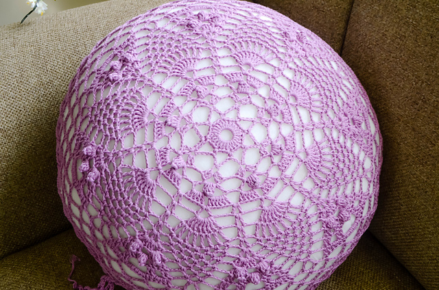 Pineapples and Lace Cushion