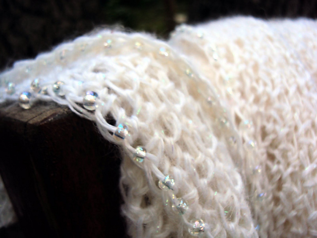 Beaded Cobweb Wrap