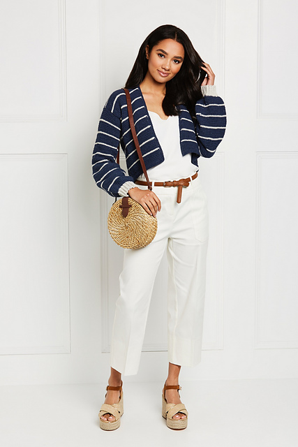 La Riviera Cropped Cardigan