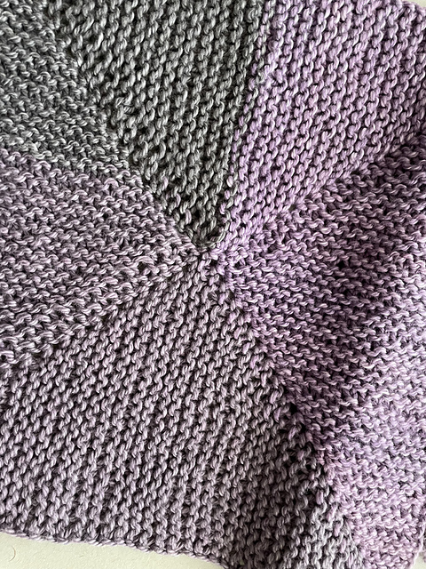 Short Row Square Dishcloth II: The Reckoning