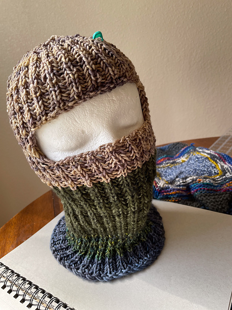 Brioche Balaclava (Worsted Weight)