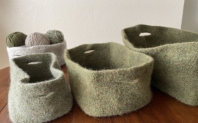 Wool Vessel 3: Little Boxes