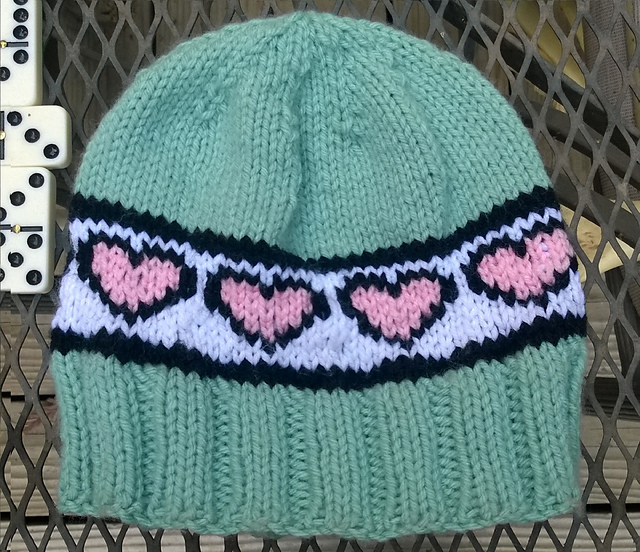 Hearts, Bit by Bit Hat