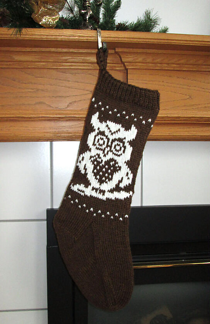 Owl Christmas Stocking