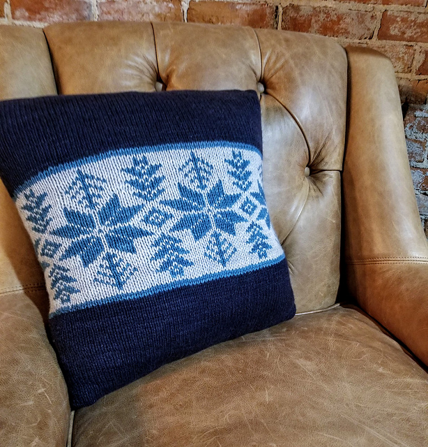Midnight Snow pillow