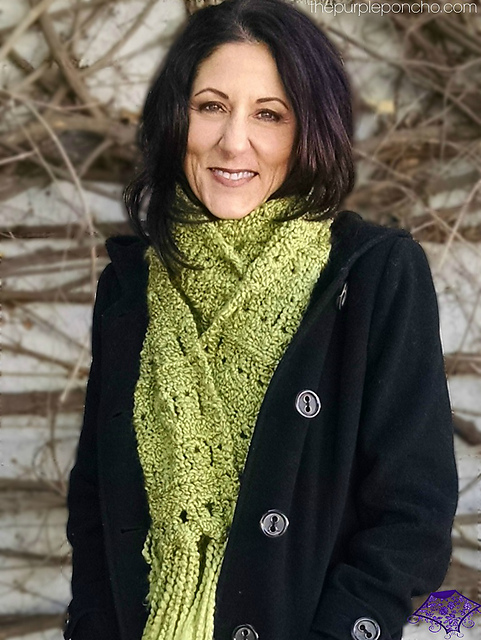Cozy Broomstick Lace Scarf