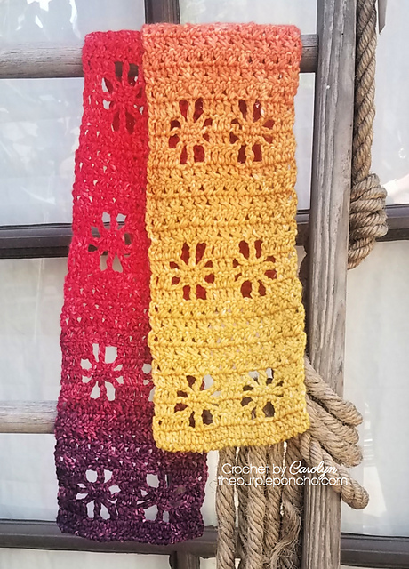Fall Flowers Scarf