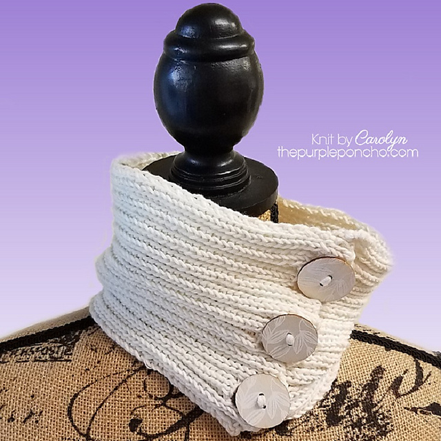 Beginner Knit Ribbed Cowl