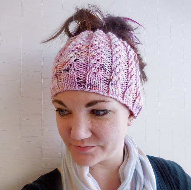 Atalanta - Messy Bun Knit Beanie