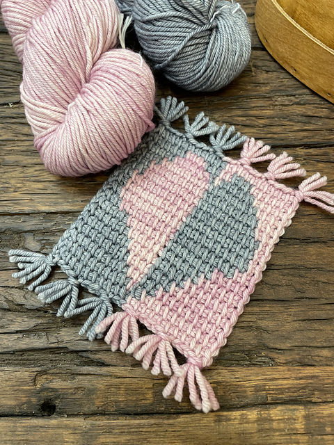 Can't Heartly Wait Mug Rug