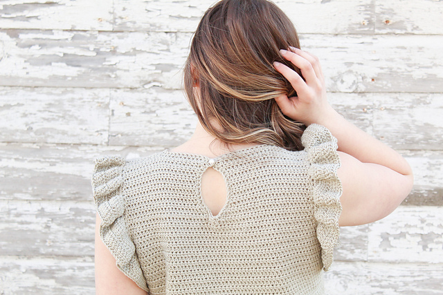 Flora Ruffle Tank Top