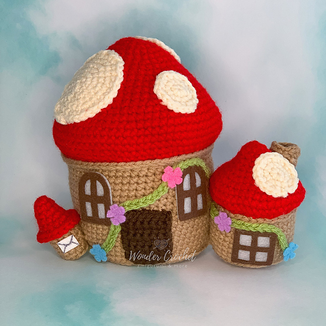 Mushroom Fairy House Amigurumi