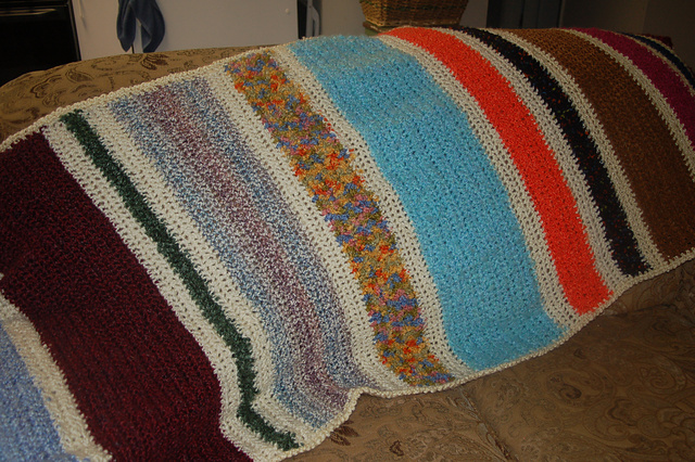 Seedy Stockinette Baby Blanket