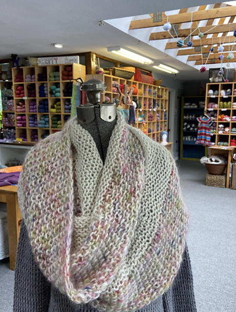 Fluffy Mohair Cowl