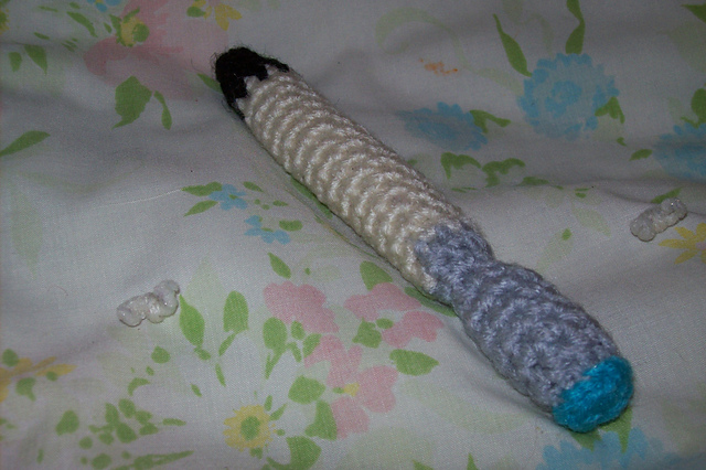 crochet sonic screwdriver