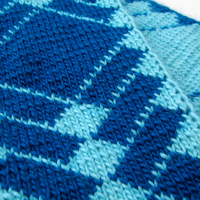 Perilously Stacked Double Knit Scarf