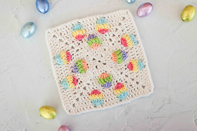 Easter egg granny square