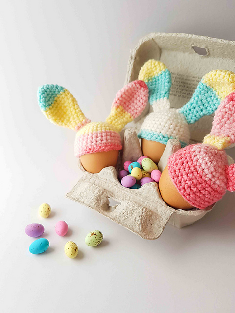 Bunny ears egg cosy