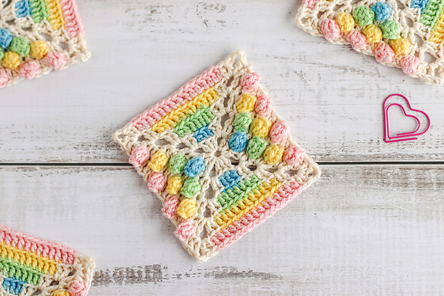 Rainbow Gumdrop Square