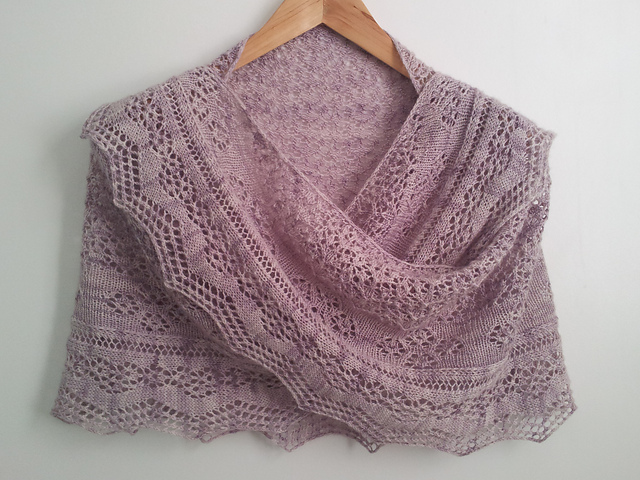 Astrid's Rosebud Shawl