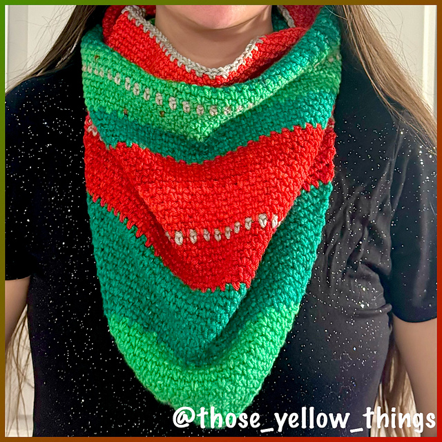 Pointed Moss Stitch Cowl
