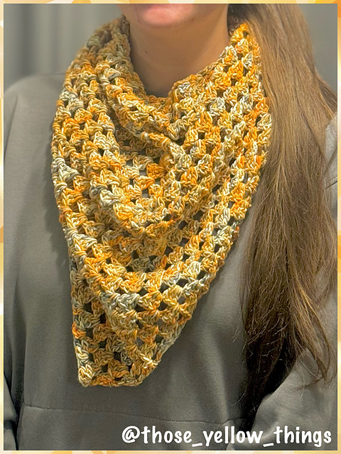 Asymmetrical Granny Scarf