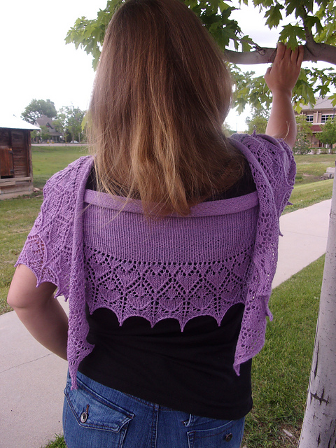 Hearts and Flowers Shawl