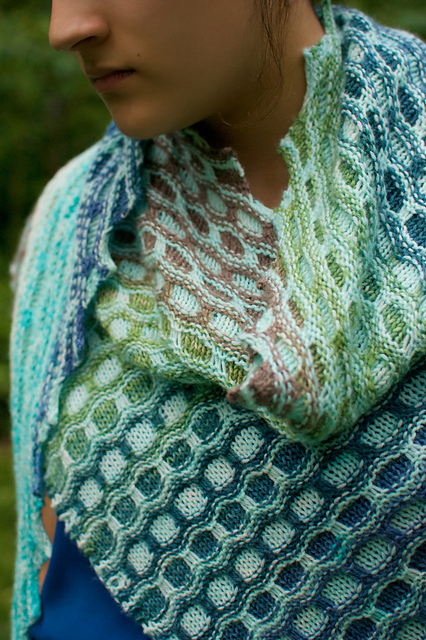 Frozen Lake Shawl