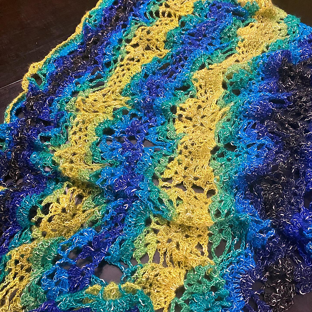 Pineapple Lace Shawl