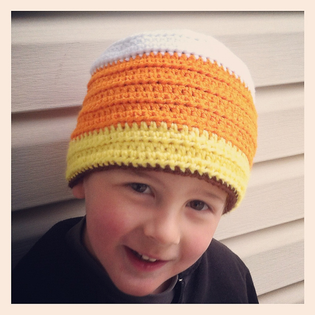Kids Candy Corn Beanie