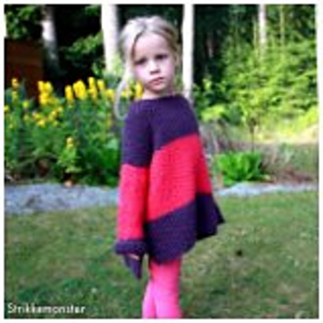 Perlestrikket oversize genser