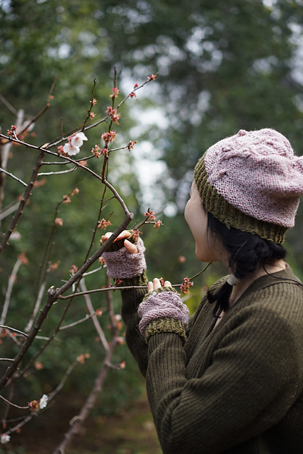 Plum Blossom Beanie
