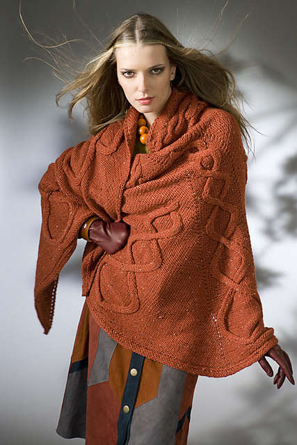 #05 Cabled Shawl