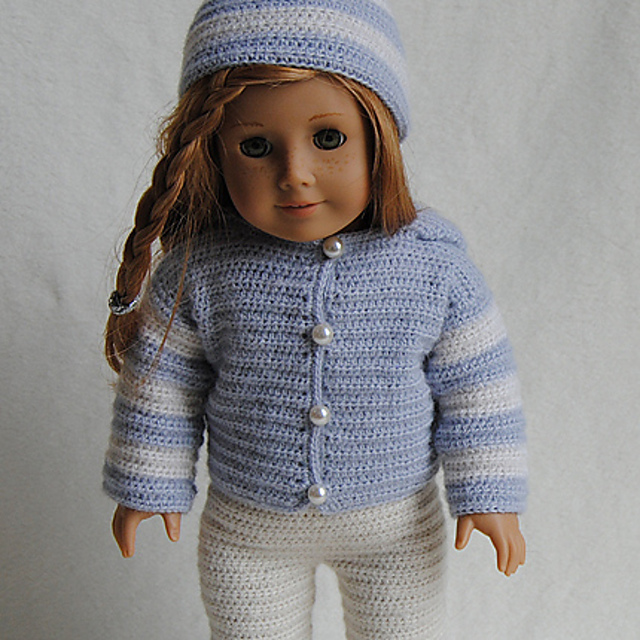 American Girl 36 - Hoodie, pants and Hat