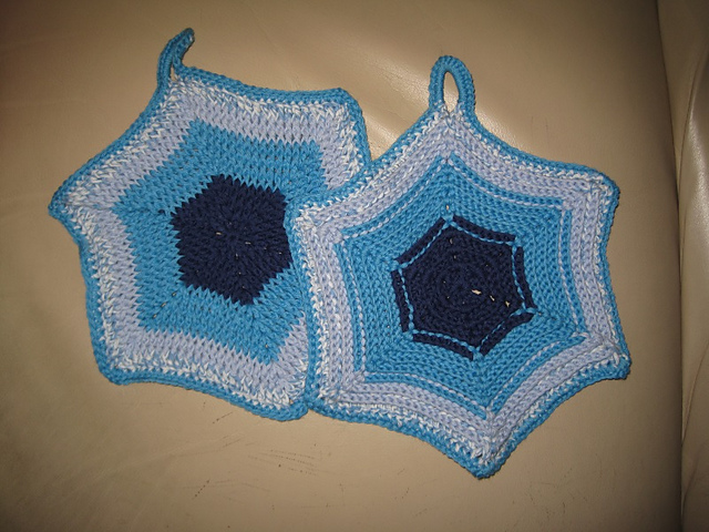 Topflappen Sechseck